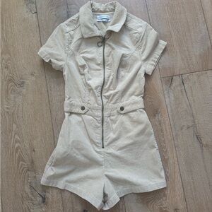 Urban Outfitters Corduroy 70s Zip-Up Romper
